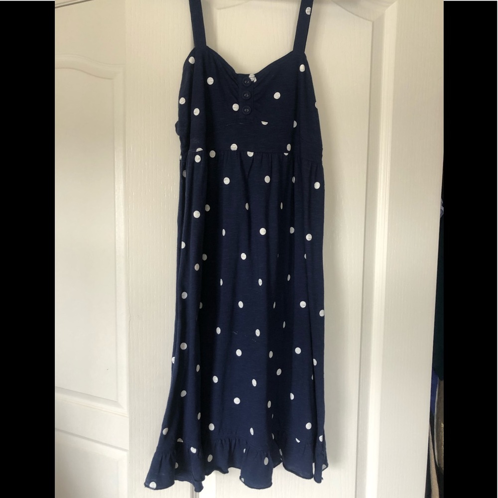 FINAL-SO Navy & White Polka Dot Dress